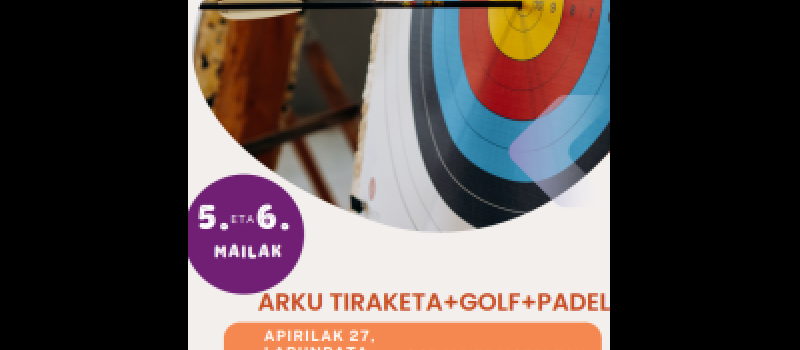 Imagen 27 de abril, ARKU TIRAKETA/GOLF/PADEL, alevines